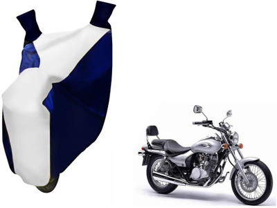 WolkomHome Two Wheeler Cover for Bajaj(Avenger, Blue, White)
