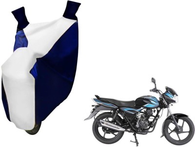 WolkomHome Two Wheeler Cover for Bajaj(Discover, Blue, White)