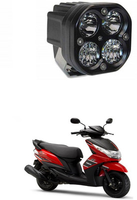 PRTEK LED 4 Fog Light Super Bright Spot Flood Beam Driving Lamp for Motorcycle Cars Bikes & SUV 56 Fog Lamp Car, Motorbike LED for Yamaha (12 V, 40 W)(Ray Z, Pack of 1)
