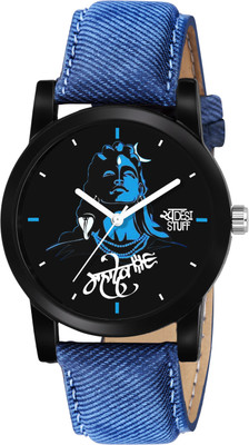 Swadesi Stuff stylish mahakal blue dial mahadev in blue strap Watch Analog Watch - For Boys