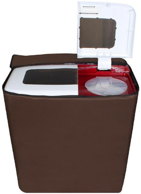 JM Homefurnishings Top Loading Washing Machine  Cover(Width: 83 cm, Brown)
