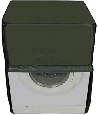 JM Homefurnishings Front Loading Washing Machine  Cover(Width: 61 cm, Green, Plain)
