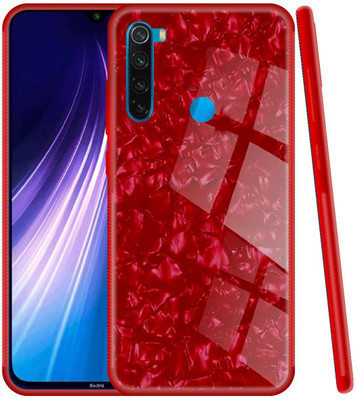 CASE CREATION Back Cover for Xiaomi Redmi Note 8 Marble Case(Red, 3D Case, Pack of: 1)