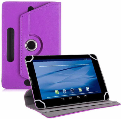 TGK Flip Cover for Datawind UbiSlate 7C Plus, 3G7Z Tablet 7 inch(Purple, Cases with Holder)
