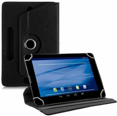 TGK Flip Cover for Datawind UbiSlate 7C Plus, 3G7Z Tablet 7 inch(Black, Cases with Holder)