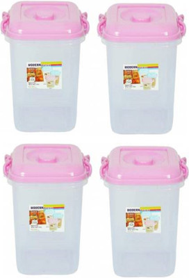 AMAZE ACTIONWARE Plastic Utility Container  - 13 L(Pack of 4, Pink)