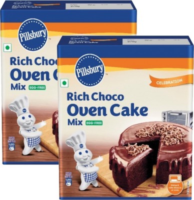 Pillsbury Rich Choco Oven Cake Mix 540 g  (Pack of 2)