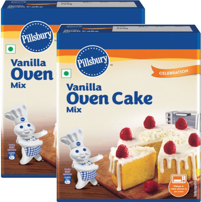 Pillsbury Vanilla Oven Cake Mix 450 g(Pack of 2)