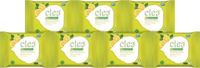 Clea Cleansing & Makeup Remover Wipes (Lemon,Tulsi) (pack of 7) (8's wipes in each pack) Makeup Remover(56 Wipes)