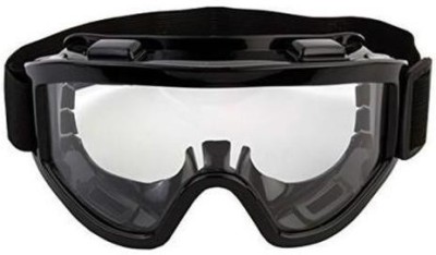 7Trees Adult Motorbike ATV / Dirt Bike Racing with Adjustable Strap- Motorcycle Goggles(Black)