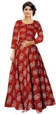 JWF Flared/A-line Gown(Maroon)