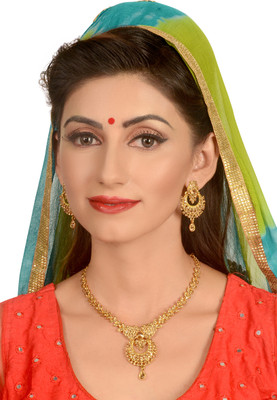 VATSALYA creation Alloy Gold-plated Gold Jewellery Set(Pack of 1)