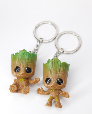 sky enterprises 3d baby groot keyri.g Key Chain