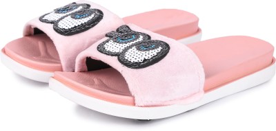 Brauch Women Slides(Pink , 4)