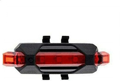 ZIGLY USB Rechargeable 5 LED Bicycle Tail Light 3 Mode LED Rear Break Light(Red)