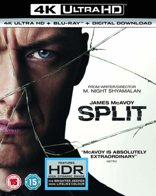 Split (4K UHD + Blu-ray + Digital Download) (2-Disc Set) (Foil Slipcase Packaging + Region Free) (Fully Packaged Import)(4K(UHD) Blu-ray English) Split (4K UHD + Blu-ray + Digital Download) (2-Disc Set) (Foil Slipcase Packaging + Region Free) (Fully Packaged Import)(4K(UHD) Blu-ray English)
