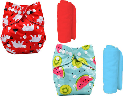 Fancy Walas Presents Reusable Baby Diaper with Insert Liner Nappy Washable Cloth Diapers Nappies