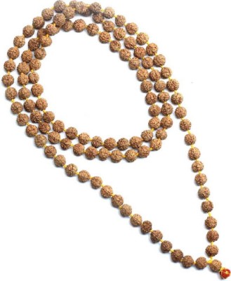 Thati Rudraksha five mukhi Mala 108+1 Beads (Lab Certified) Wood Necklace