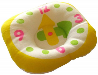 CLASORA Polyester Fibre Alphanumeric Baby Pillow Pack of 1(Yellow)
