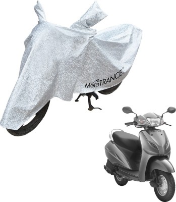 MOTOTRANCE Waterproof Two Wheeler Cover for Honda(Activa 3G, Silver)