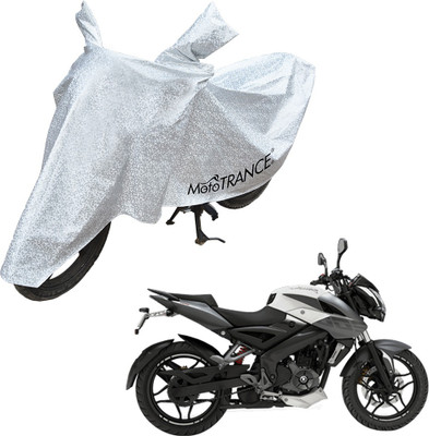 MOTOTRANCE Waterproof Two Wheeler Cover for Bajaj(Pulsar 220 DTS-i, Silver)