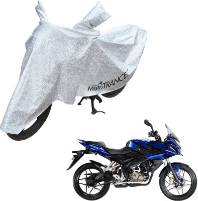 MOTOTRANCE Waterproof Two Wheeler Cover for Bajaj(Pulsar AS 150, Silver)