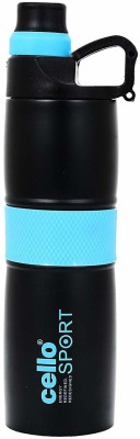 cello hot and cold stainless steel force 700 ml water bottle pack of 1 (blue ) 700 Bottle(Pack of 1, Blue, Steel)