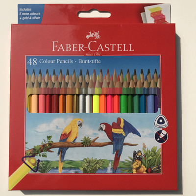 FABER-CASTELL 1 Triangular Shaped Color Pencils(Set of 1, Multicolor)