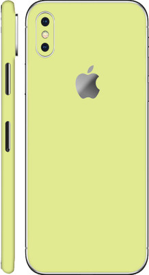 Vcare GadGets Apple iPhone X/Xs 10/10s Mobile Skin(Cream)