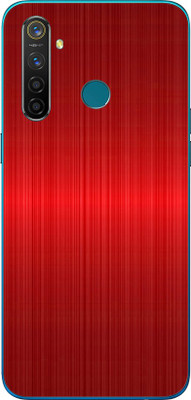 Vcare GadGets Realme 5 Pro Mobile Skin(Red)