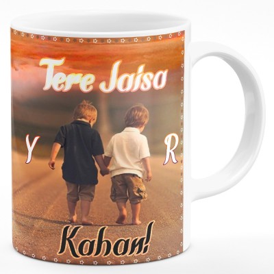 ANDV Tere Jaisa Yaar Kahan Printed (M-CaAA19BBDF) Ceramic Coffee Mug(350 ml)