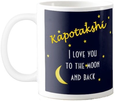 Exocticaa Kapotakshi Love Romantic Quotes 75 Ceramic Coffee Mug(325 ml)