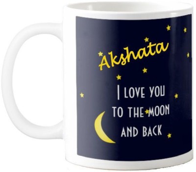 Exocticaa Akshata Love Romantic Quotes 75 Ceramic Coffee Mug(325 ml)