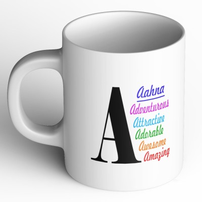 Abaronee Aahna c001 in name Ceramic Coffee Mug(350 ml)