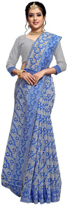 Aksh Fashion Self Design Banarasi Art Silk Saree(Multicolor)