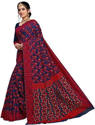 jayant creation Self Design Jamdani Cotton Silk Saree(Multicolor)