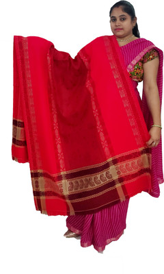 KAVIM Wool Embroidered Women Shawl(Red)
