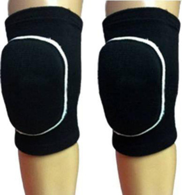 keycraze Dancing knee Pad Rounded Knee Support (1 pair) Knee Support(Black)