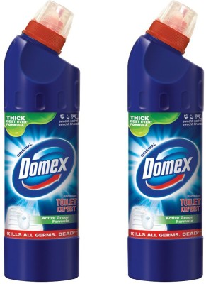 Domex Toilet Active Green Formula Disinfectant Expert Regular Gel Toilet Cleaner(2 x 500 ml)