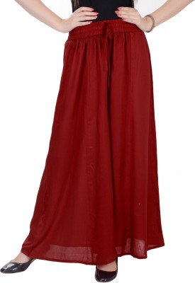 KD Flared Women Maroon Trousers