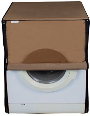 JM Homefurnishings Front Loading Washing Machine  Cover(Width: 62 cm, Beige, Plain)