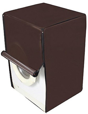 JM Homefurnishings Front Loading Washing Machine  Cover(Width: 72 cm, Brown, Plain)