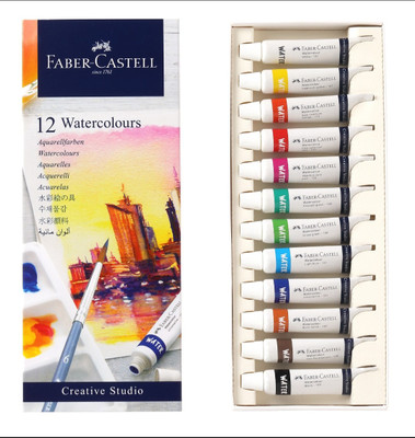 FABER-CASTELL Creative Studio 5ml Water Colour Tube - 12 Shades