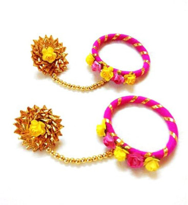 khandelwal impex Brass Pearl Ring Bangle(Pack of 2)