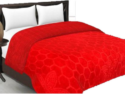 Swikon star Floral Single Mink Blanket for  Heavy Winter(Polyester, Multicolor)
