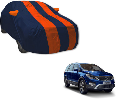 MOCKHE Car Cover For Tata Hexa (With Mirror Pockets)(Blue, Orange)