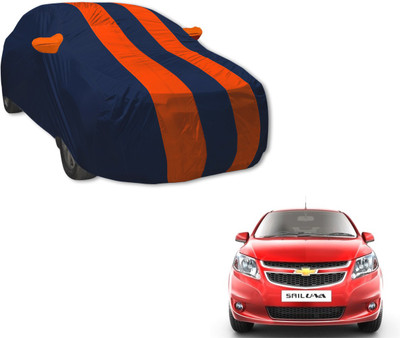 MOCKHE Car Cover For Chevrolet UVA (With Mirror Pockets)(Blue, Orange)