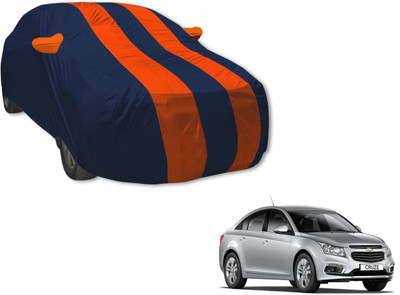 MOCKHE Car Cover For Chevrolet Cruze (With Mirror Pockets)(Blue, Orange)