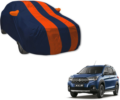 Auto Hub Car Cover For Maruti Suzuki XL6 (With Mirror Pockets)(Blue, Orange)