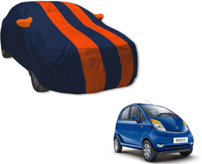Auto Hub Car Cover For Tata Nano (With Mirror Pockets)(Blue, Orange)